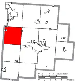 Location of Bloom Township in Fairfield County