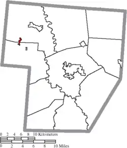 Location of Octa in Fayette County