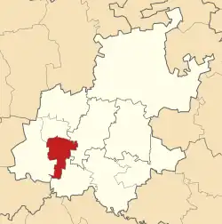 Location of Westonaria Local Municipality within Gauteng