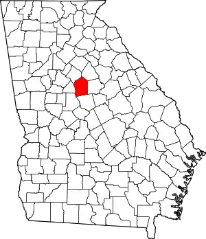 State map highlighting Jasper County