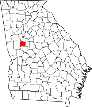 State map highlighting Pike County