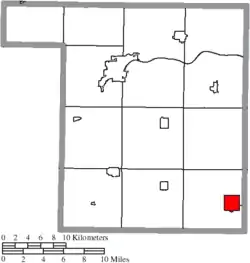 Location of Deshler in Henry County