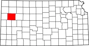 State map highlighting Logan County