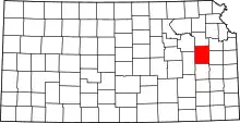 State map highlighting Osage County