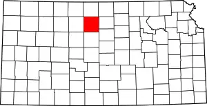 State map highlighting Osborne County