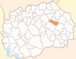 Location of Municipality of Karbinci