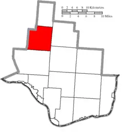 Location of Decatur Township in Lawrence County