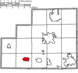 Location of Lodi in Medina County