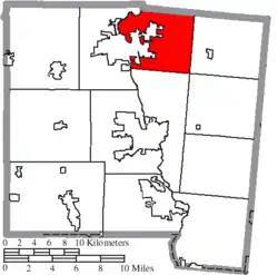 Location of Springcreek Township in Miami County