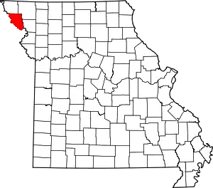 A state map highlighting Holt County in the northwestern part of the state.