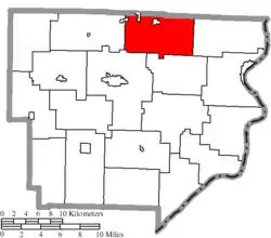 Location of Sunsbury Township in Monroe County