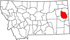 Dawson County map