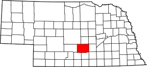 State map highlighting Buffalo County