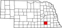 State map highlighting Fillmore County