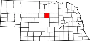 State map highlighting Loup County