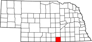 State map highlighting Webster County