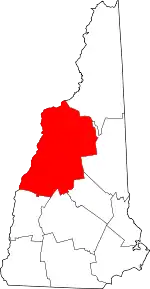 Grafton County map