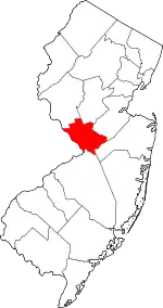 Mercer County map