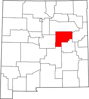 State map highlighting Guadalupe County