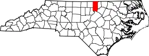 State map highlighting Granville County