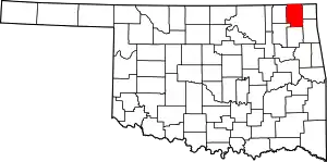 State map highlighting Craig County