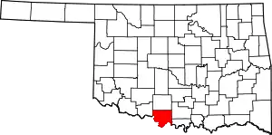 State map highlighting Jefferson County