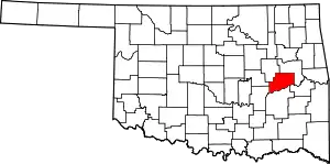 State map highlighting McIntosh County