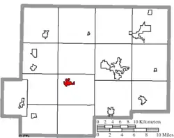 Location of Kalida in Putnam County