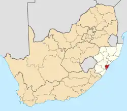 eThekwini within South Africa