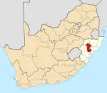 UMzinyathi District within South Africa