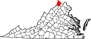 State map highlighting Frederick County