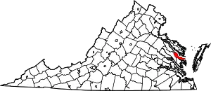 State map highlighting Middlesex County