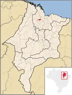 Location in Maranhão  state