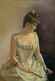 Lady Dressed for a Ball