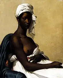 Portrait of a Black Woman, by Marie-Guillemine Benoist; 1800; oil on canvas; 81 x 65 cm; Louvre