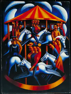 Mark Gertler's Merry-Go-Round; 1916.