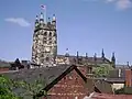 St. Mary's church from High street, Stockport