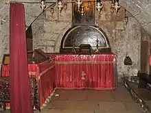 The Chapel of Saints Joachim and Anne, originally the tomb of Queen Melisende of Jerusalem