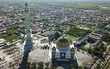 Aerial View of The Complex of Darussalam Grand Mosque