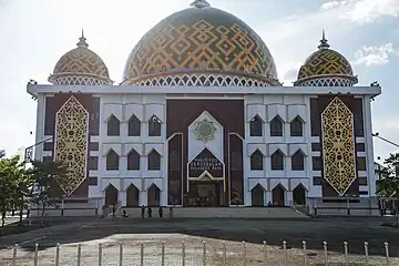 The Front of Darussalam Grand Mosque