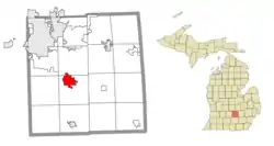 Location within Ingham County