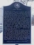 John Mason Plaque