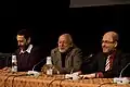 Left: Michele Serra, Vittorio Zucconi and Massimo Gramellini at the International Journalism Festival, Perugia, 2010