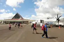 The apron of Mathilda Batlayeri Airport