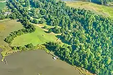 Aerial View of Mattanock the Day After the 31st Annual Nansemond Indian Pow Wow