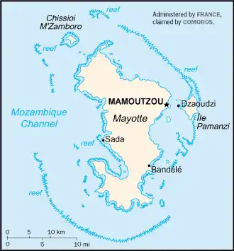 Map of Mayotte