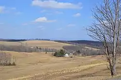 Rolling hills northwest of Schellsburg