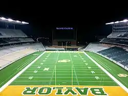 McLane Stadium interior facing south