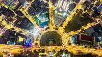 Me Linh Square viewed from above in 2019