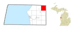 Location within Mason County